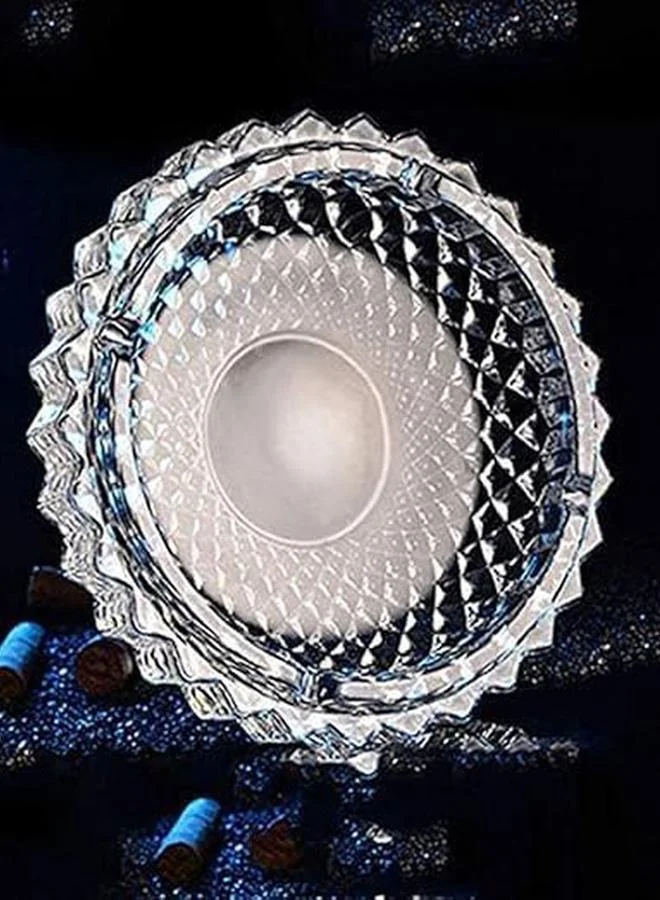 Orchid Glass Ashtray Round, Y1007-2