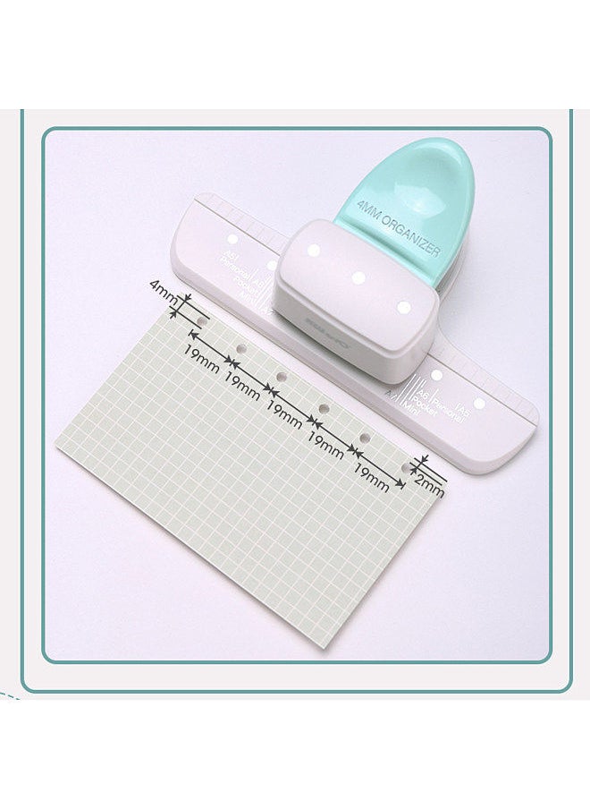 Kw-trio 9027 Loose Leaf Hole Punch Daily Planner Adjustable 3 Hole Paper Puncher for A8 Mini / A7 / A7 Pocket / A6 / A6 Personal / A5 Size 8 Sheet Capacity Notebooks Scrapbooking Supplies  - Image 5