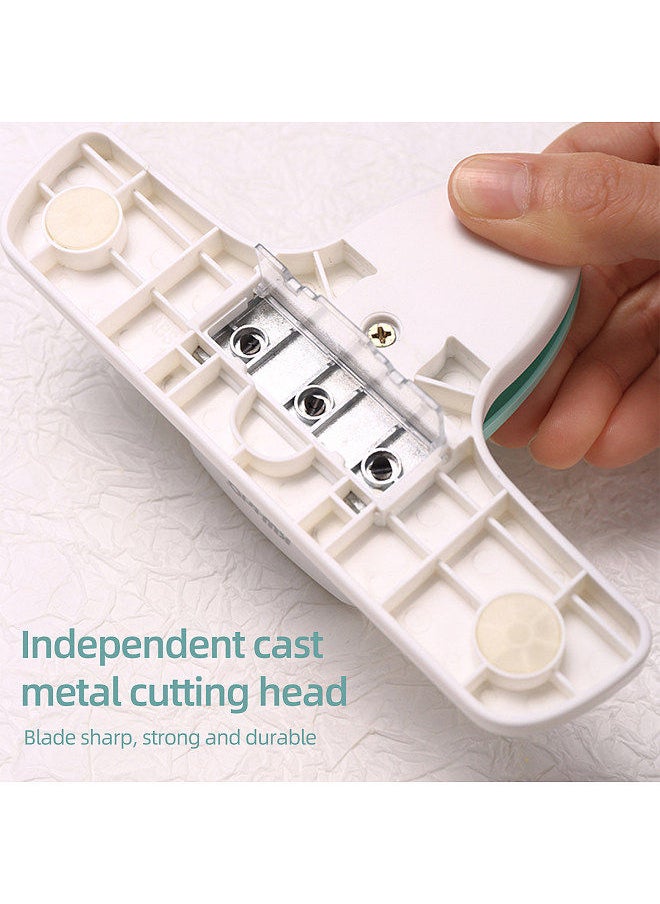 Kw-trio 9027 Loose Leaf Hole Punch Daily Planner Adjustable 3 Hole Paper Puncher for A8 Mini / A7 / A7 Pocket / A6 / A6 Personal / A5 Size 8 Sheet Capacity Notebooks Scrapbooking Supplies  - Image 3