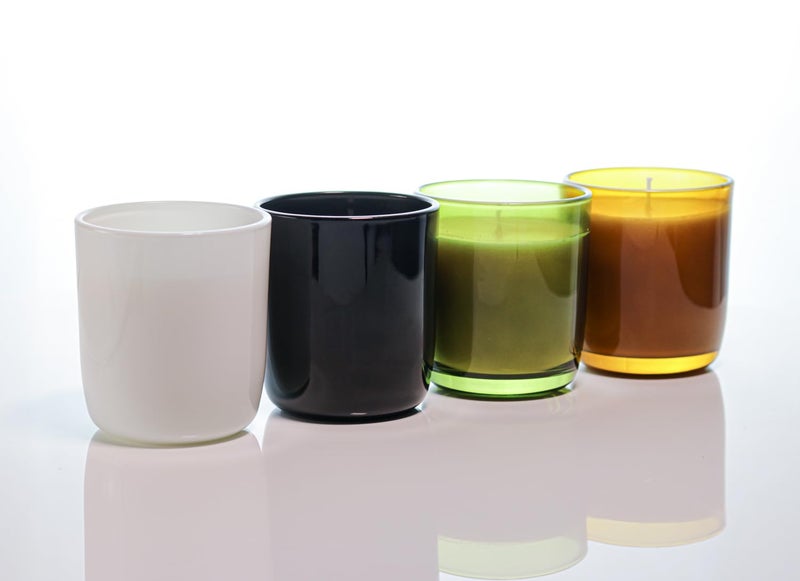 Aroparc Candle Jars for Candle Making 10oz U Shape Base Tumbler Jars for DIY, Bulk Vessel - 12 Containers +12 Metal Lids - Black - Image 4