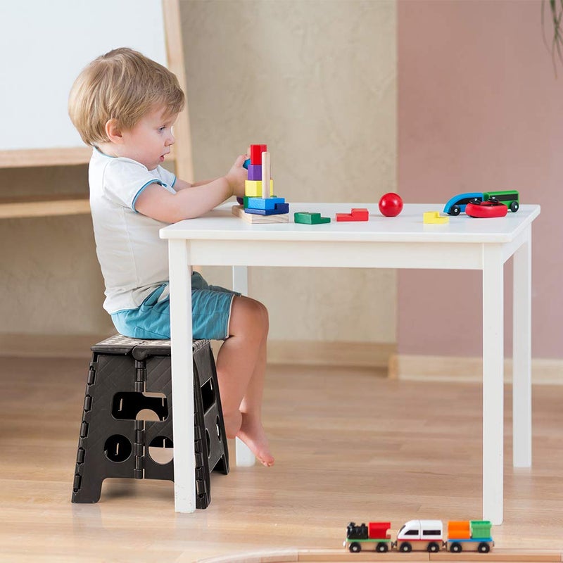 ACSTEP Folding Step Stool - 13 inch Height Premium Heavy Duty Foldable Stool for Adults, Kitchen Garden Bathroom Stepping Stool (1 Pack) Black - Image 5