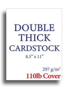 Desktop Publishing Supplies 110Lb Cover Ultra Heavyweight Double Thick Cardstock Bright White 8.5" X 11" For Inkjet/Laser Printers (200 Sheets)  - Image 2