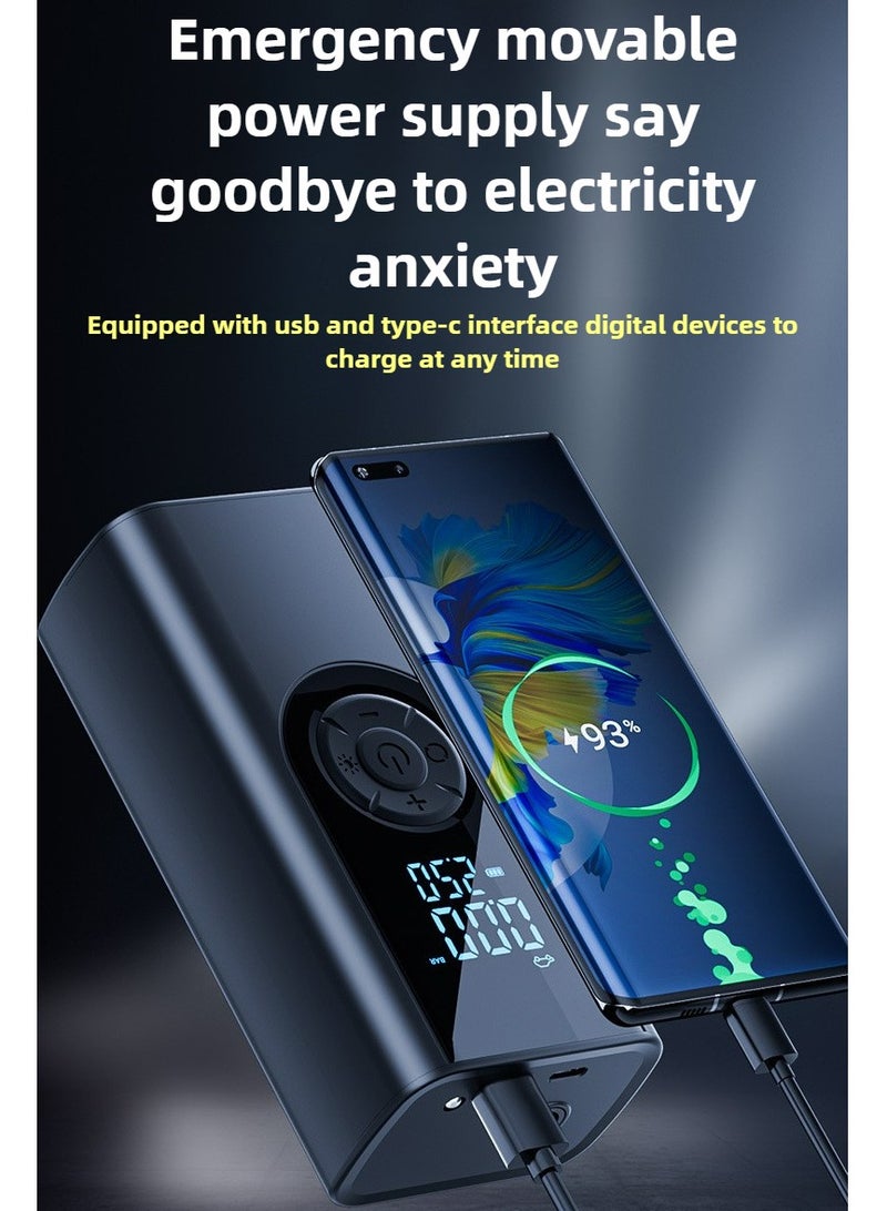 Digital Car Tyre Inflator Air Compressor with Auto Stop and LED Light 12V Fast Portable Air Pump for Car Bicycle Motorcycle Ball Air Mattress - Image 5