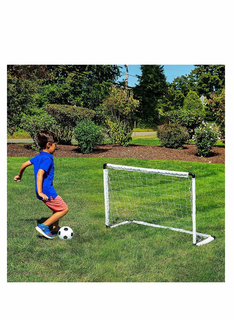 Y&D - Football goal , Soccer Goals Plastic Folding Mini Football, ball Goal Post Net Set, Portable for Kids Backyard, Sport Indoor Outdoor Games - Image 1