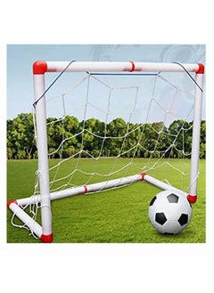 Y&D Football goal , Soccer Goals Plastic Folding Mini Football, ball Goal Post Net Set, Portable for Kids Backyard, Sport Indoor Outdoor Games  - Image 1
