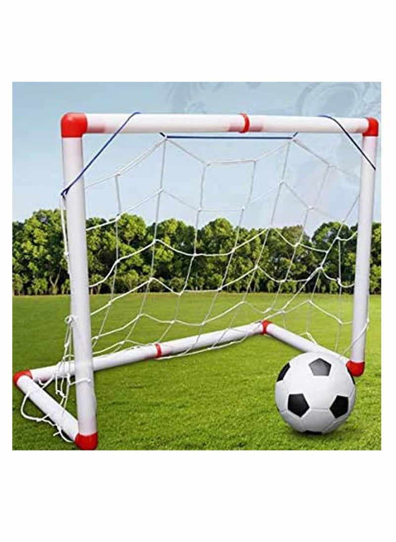 Y&D - Football goal , Soccer Goals Plastic Folding Mini Football, ball Goal Post Net Set, Portable for Kids Backyard, Sport Indoor Outdoor Games - Image 1