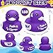 RoundFunny 60 Pcs Purple Ribbon Awareness Gifts Rubber Duck Bulk Domestic Violence Awareness Supplies with Purple Ribbon Gifts for Pancreatic Cancer Alzheimers Epilepsy Fundraiser and Toys - Image 4