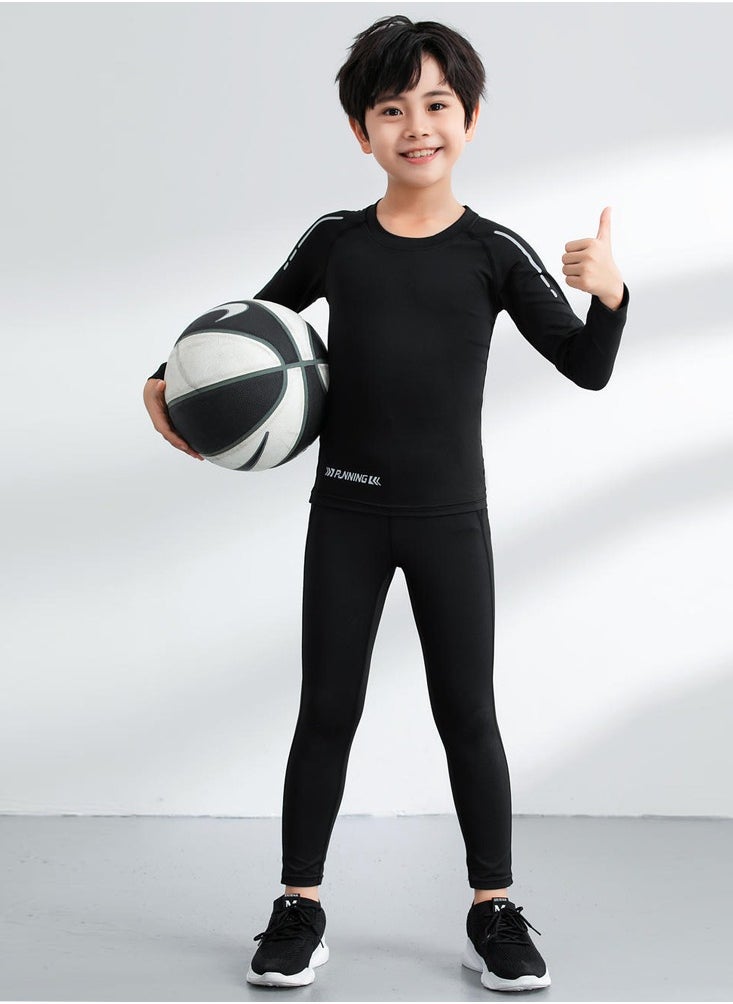 Al Aoyama Kids' 3-Piece Quick-Dry Sports Set,Running, Gym & Basketball Soccer Training Outfit  - Image 5