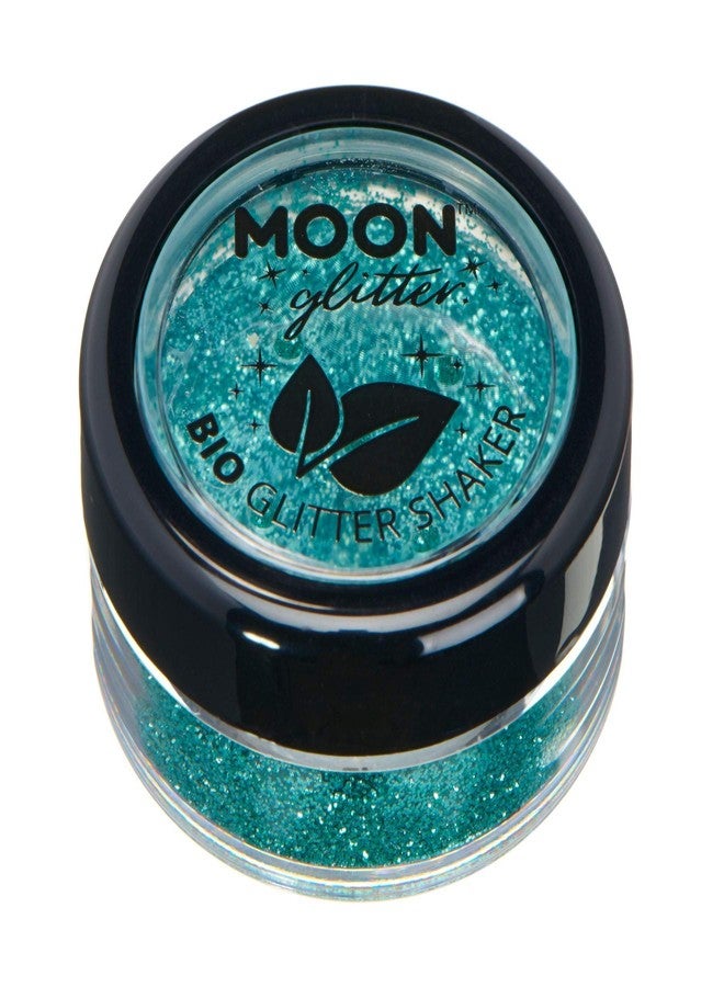 Moon Glitter Biodegradable Eco Glitter Shakers by Moon Glitter - 100% Cosmetic Bio Glitter for Face, Body, Nails, Hair and Lips - 5g - Turquiose - Image 1
