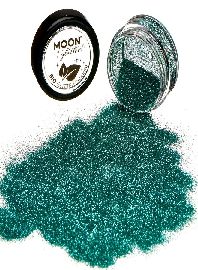 Moon Glitter Biodegradable Eco Glitter Shakers by Moon Glitter - 100% Cosmetic Bio Glitter for Face, Body, Nails, Hair and Lips - 5g - Turquiose - Image 3