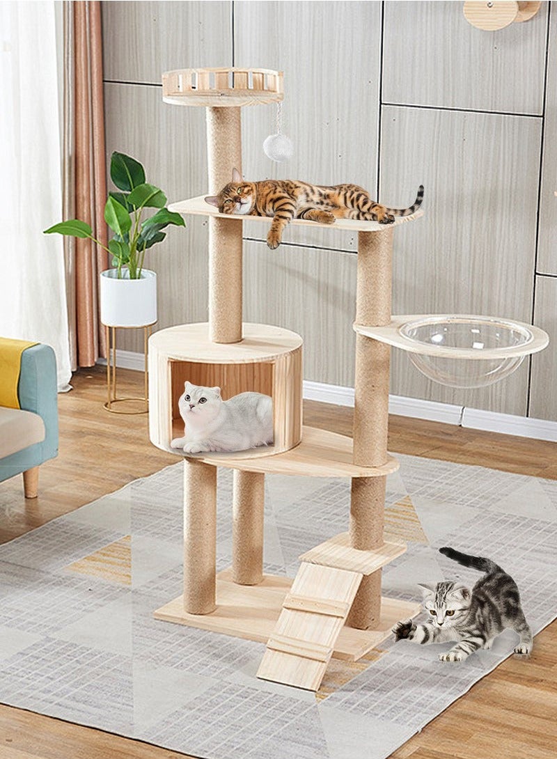 XiuWoo Cat Tree Cat Villa Cat Nest Cat Climbing Frame Cat House - Image 1