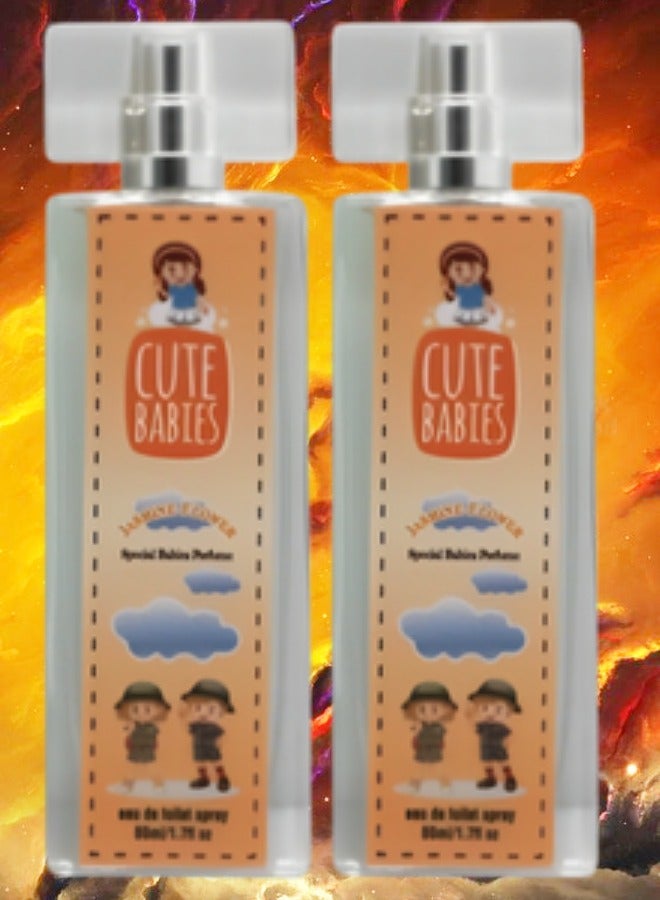 Cute 2 Pieces Babies Jasmine Flower Perfume 50ml EDT - Image 1