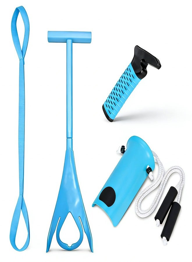 CAidRE Sock Aid Kit for Seniors - Sock Puller, Leg Lifter Strap & Car Door Handle, Easy On Off Sock Helper, No Bending Dressing Aid for Elderly, Pregnant & Limited Mobility - Image 1