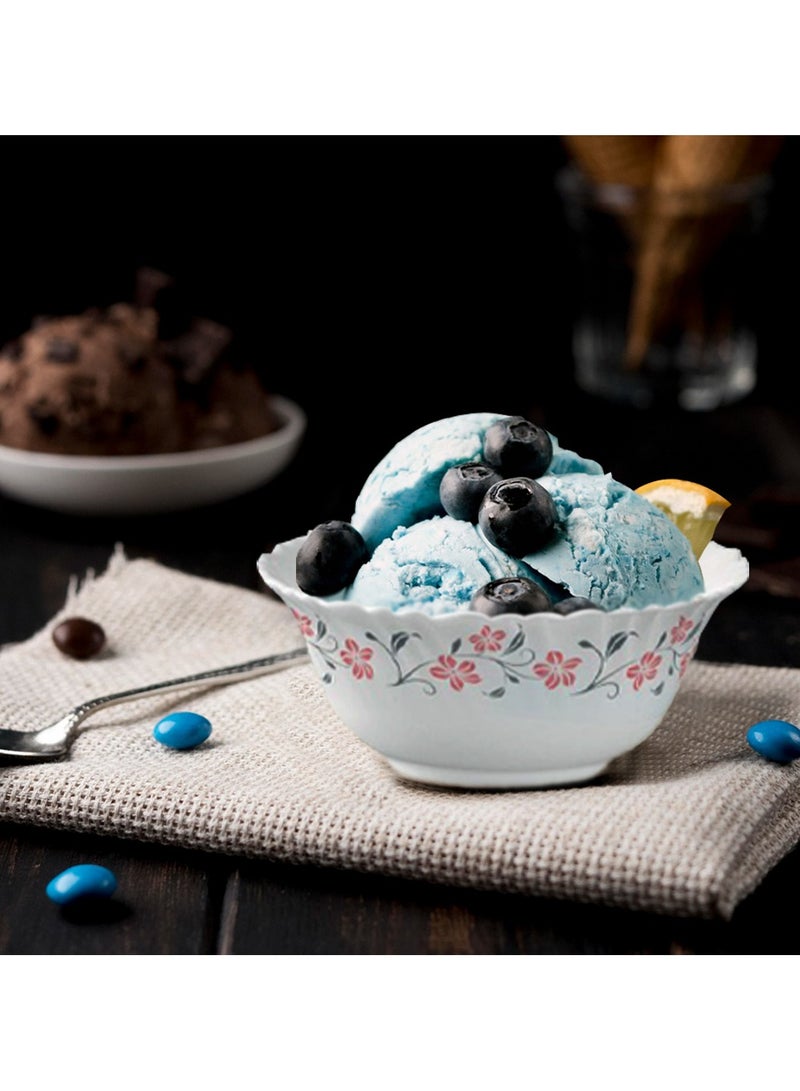 لاوبالا طقم عشاء LaOpala Classic 44 قطعة من المواد الزجاجية، طقم عشاء أحمر Grace آمن للاستخدام في الميكروويف وآمن في غسالة الأطباق، أوعية خفيفة الوزن وأكواب وأطباق قابلة لإعادة الاستخدام - Image 3