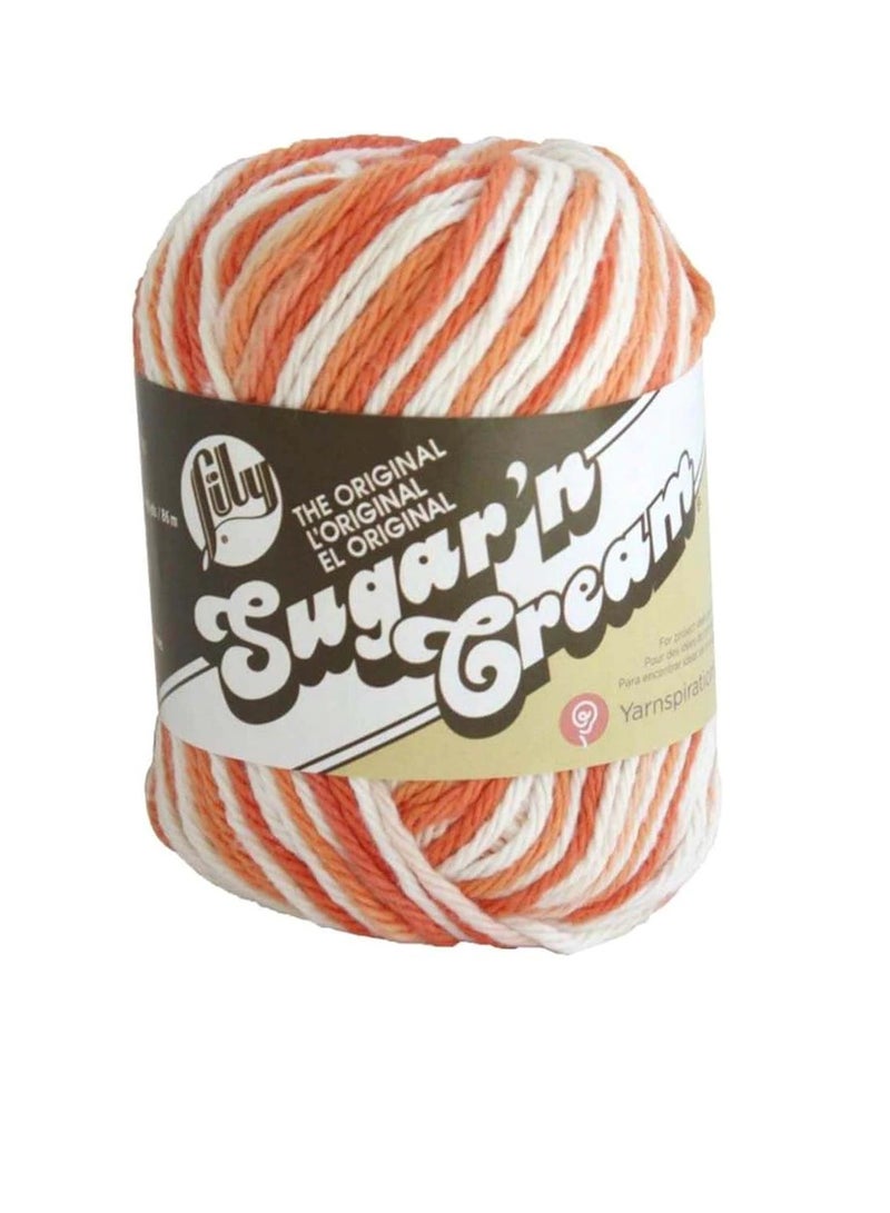 Generic Lily Sugar'n Cream Yarn - Ombres Poppy  - Image 1
