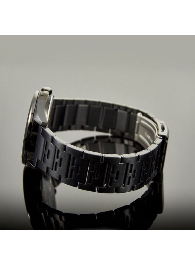 Casio Enticer Men’s Analog Watch MTP-E700B-1EVDF, Black Stainless Steel Band, Black Dial, 50M Water Resistant - Image 4