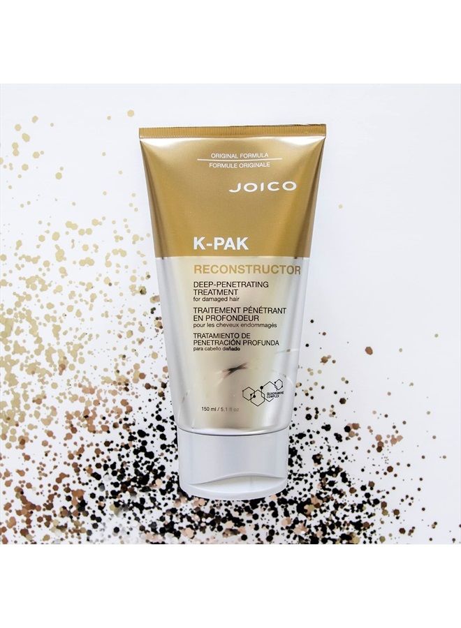 JOICO علاج كيه-باك لإعادة البناء العميق | للشعر التالف | إصلاح وتقوية الخصل | إعادة بناء وتقوية الشعر التالف | تحسين المرونة | مع الكيراتين والأرجينين | 5.1 أونصة سائلة - Image 4