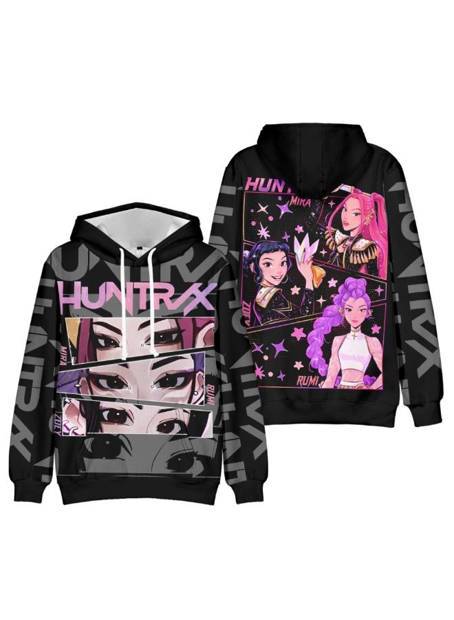 general KPop Demon Hunters3D digital printing Hooded sweater gift for family and friends - Image 1