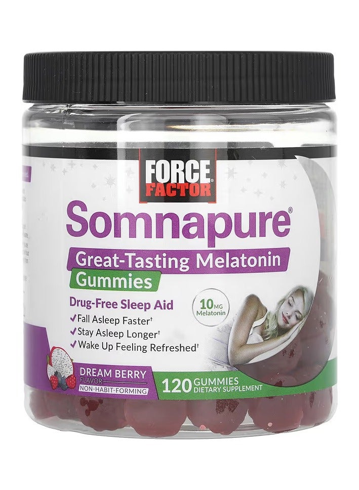 Force Factor Great Tasting Melatonin Gummies, Helps to sleep and wake up actively, 10 mg, 60 Gummies (5 mg per Gummy) - Image 4