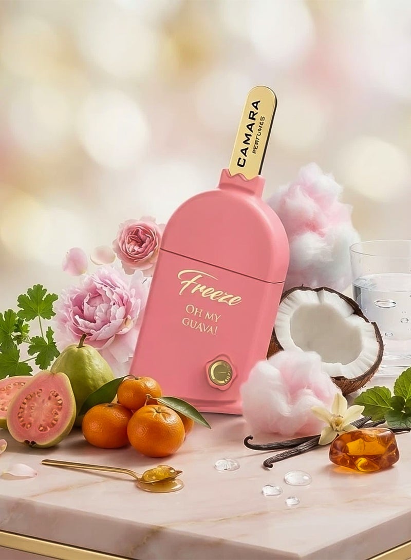 Camara Freeze Oh My Guava by Camara Perfumes Eau de Parfum 90ml Unisex | Long-Lasting Floral Fruity Gourmand Perfume with Guava, Coconut Water & Vanilla - Image 2