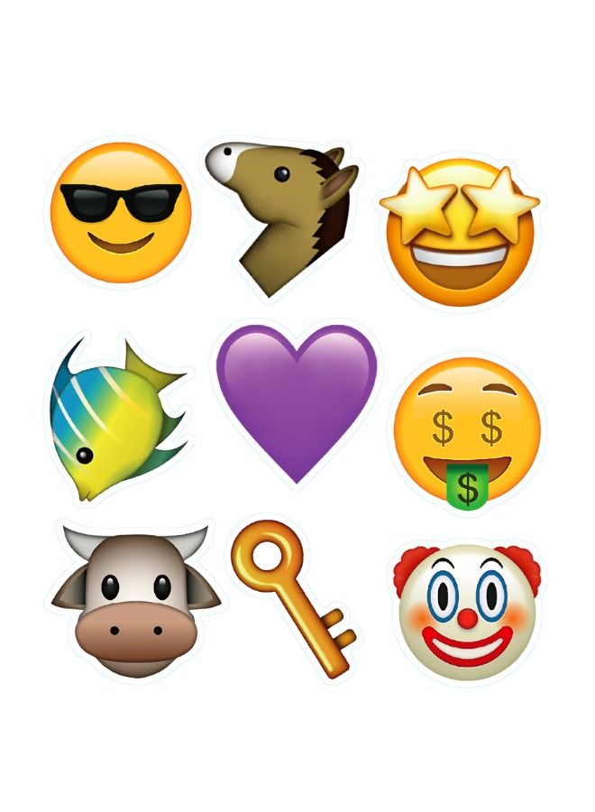 100-Piece Waterproof Emoji Sticker Set - Image 4