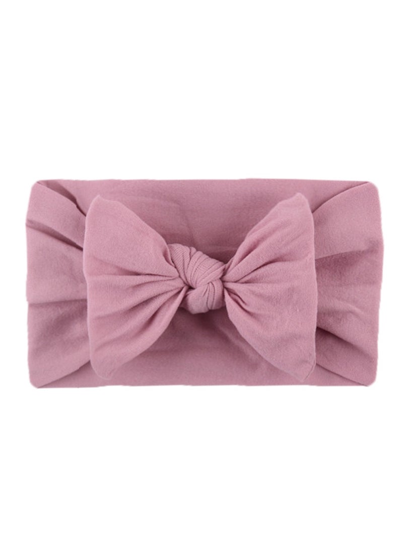 VIUAUAX 16 Colors Soft Wide Turban Baby Headbands with Hair Bow Headwraps for Baby Girls Infants Newborn Hair Accessories Toddlers Kids and ChildrenBaby headband jacquard elastic wide edge bow children's headbandBaby Turban Headband Set，Soft Wide Turban Baby Headbands ，Bowknot Hairband Soft Headwear Elastic  - Image 3