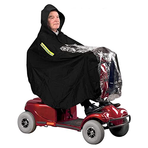nomiou Mobility Scooter Rain Cover Waterproof Material Protect You and Your Scooter from Rain Snow Sleet and Sun - Image 1