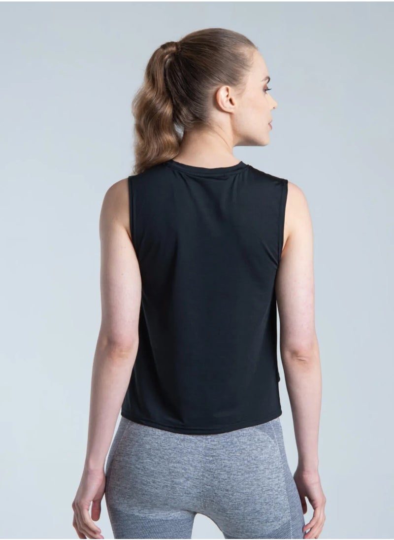 Vicino Vicino Women's Loose and Comfortable T-Shirt, Suitable for Exercise and Fitness, Available in Various Sizes, Black  - Image 4