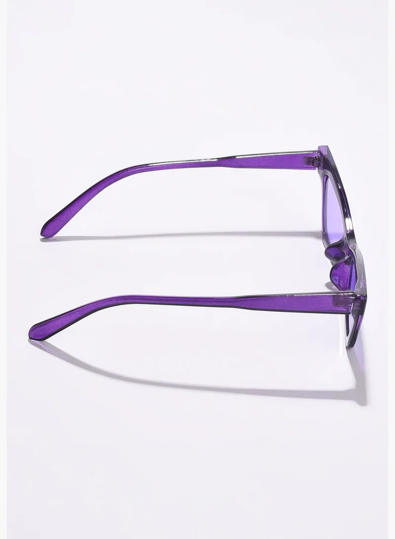 Haute Sauce Women Purple Lens Purple Cateye Sunglasses