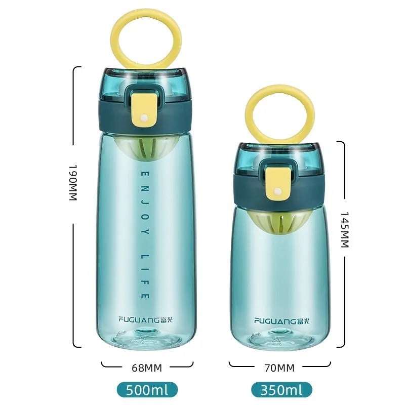 FUGUANG Summer Tritan Leakproof Anti-Shock Water Bottle with Tea Infuser - Creative Mini Pocket Cup for Students - Image 5
