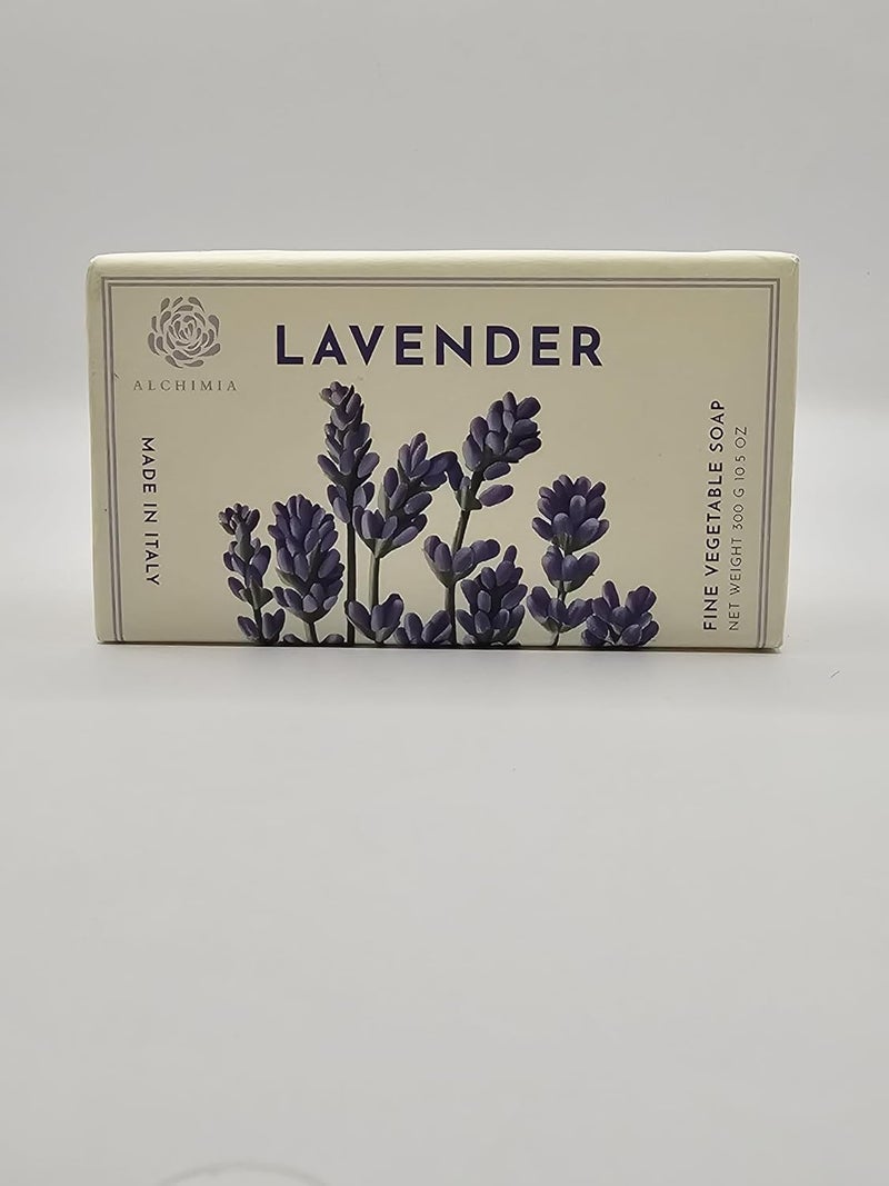 Alchimia Lavender Fine Vegetable Soap Bar 105 Oz Made in Italy - Image 1