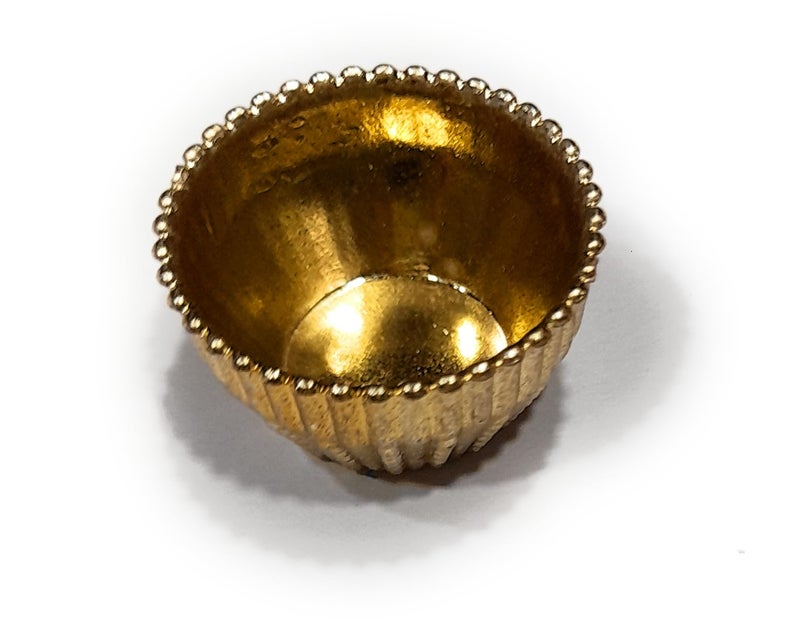 Ditya Crafts Acrylic Katori/Bowl for Keeping Pooja Article Like Chandan Kumkum Chawal Jaggery in Puja Thali or Resin Plate for Rakhi Diwali Navratri Laxmi Poojan Set of 24 Pieces Design 2 - Image 1