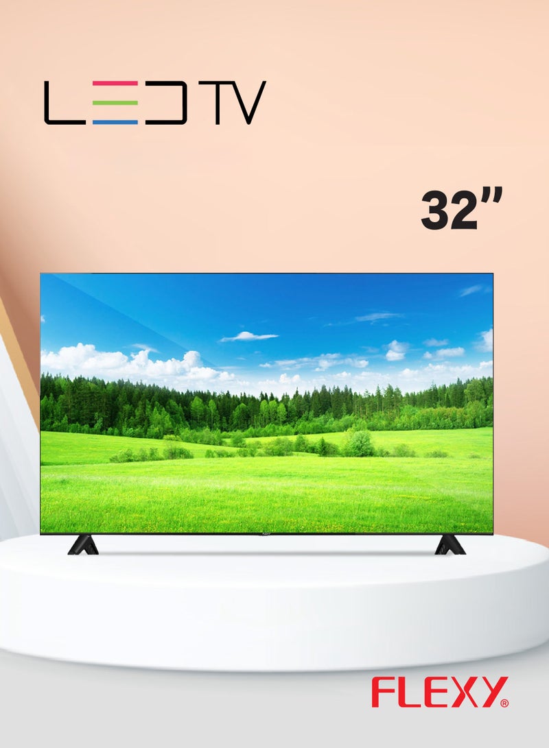 Flexy FLEXY 32-Inch Frameless LED TV - HD 1366x768, Free Wall Mount, Connect Share, Dual HDMI & USB Inputs, 5000:1 Dynamic Ratio, 176° Viewing Angle, Multi-Language OSD, 2-Year Warranty  - Image 1