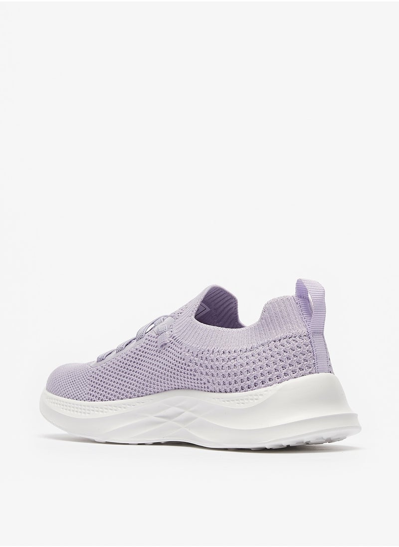 Oaklan by Shoexpress - Girls Solid Slip On Sports Shoes with Lace Detail and Pull Tabs - Image 1