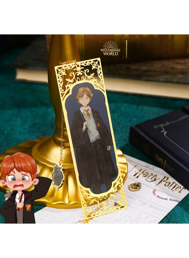 Harry Potter Birthday Gift Original Metal Bookmark Gryffindor College Student Ha Fan Stationery Gift - Image 4