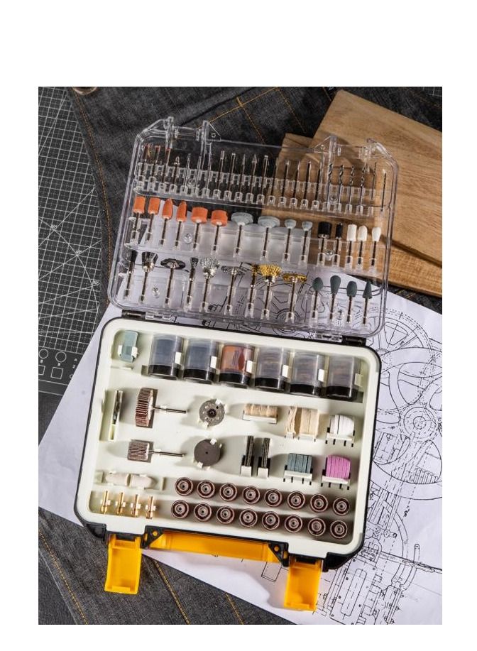 Deli 357-Piece Electric Grinder Accessories Sets Sanding/Cutting/Drilling/Polishing - Image 2