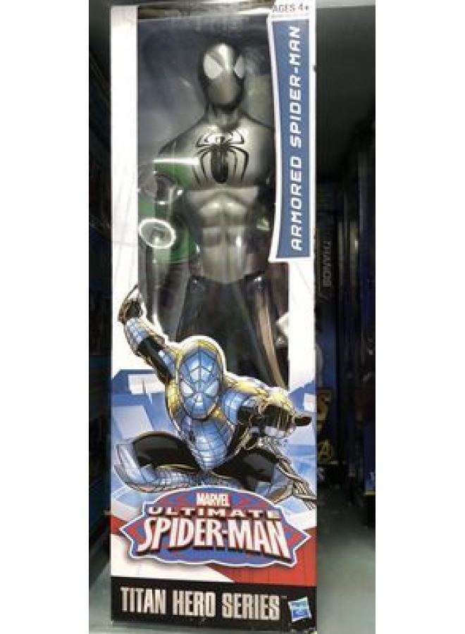 12 Inch Captain America Wolverine Iron Man Thor Spiderman Patriot Black Panther Doll Ornaments-Color:12inch Silver Spider-man - Image 1