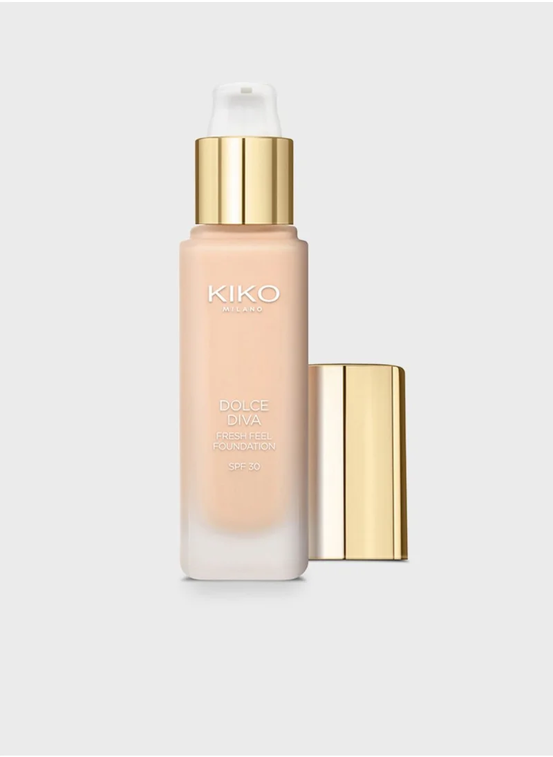 KIKO MILANO Dolce Diva Fresh Feel Foundation Spf 30 02