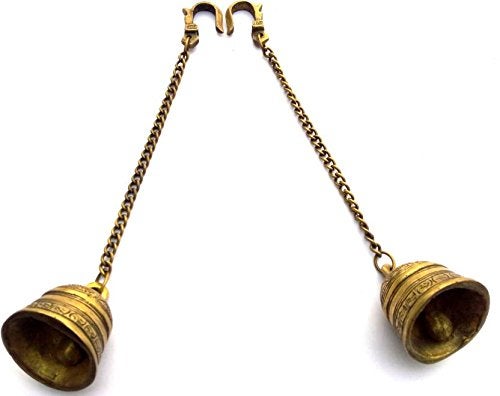 Kartique Brass Wall Hanging Bells, Standard, Gold - Image 2