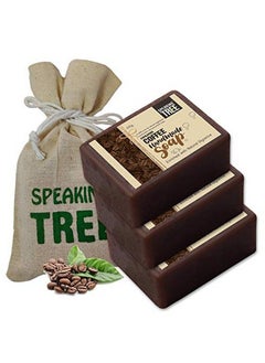 Speaking Tree Exfoliating Coffee Handmade Soap With Refreshing Aroma For Perfectly Clean Brightening Skin (Pack Of 3)  - Image 2
