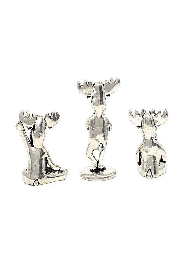 Basic Spirit Yoga Moose Poses Pewter Miniature Figurines Statues Gifts Namaste Zen - Image 4