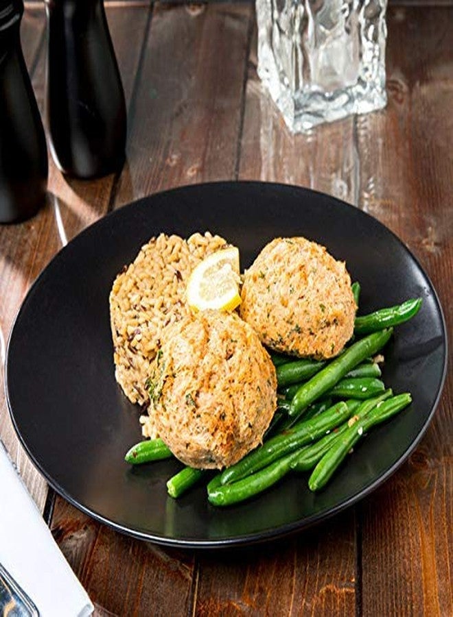 SEPARATE WAY Ceramic Handcrafted Ful Dinner Plate Matt Black Stylish and Durable 10" Set of 4 - Image 5