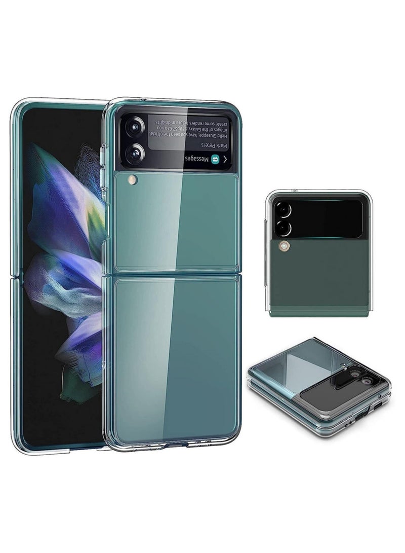 Case for Samsung Galaxy Z Flip3, Crystal Clear Hard PC Anti-Scratch Protective Case, Cell Phone Cover Cases for Samsung Galaxy Z Flip 3 5G - Image 1