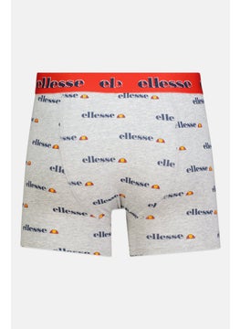 Ellesse Men 3 Pcs Brand Logo Pull On Trunk, Navy/Grey/Blue  - Image 3