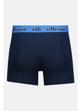 Ellesse Men 3 Pcs Brand Logo Pull On Trunk, Navy/Grey/Blue  - Image 2
