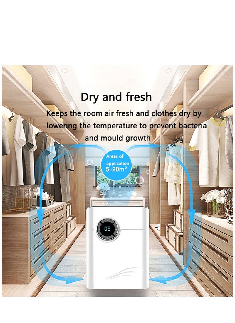 Arabest Dehumidifier Home Dehumidifier Small Dehumidifier Moisture Absorption Dehumidification Drying Machine White  - Image 4