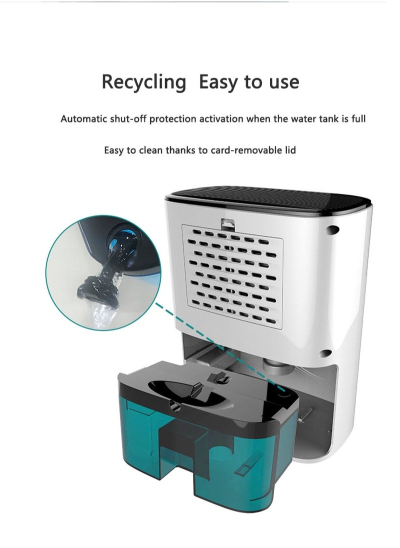 Arabest Dehumidifier Home Dehumidifier Small Dehumidifier Moisture Absorption Dehumidification Drying Machine White  - Image 5