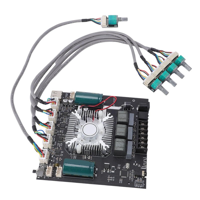 2 Channel Power Amplifier Board Module 160Wx2 220W Subwoofer TDA7498E Chip Bluetooth 5 0 Aux Usb App Input For Audio Speaker System Black - Image 3