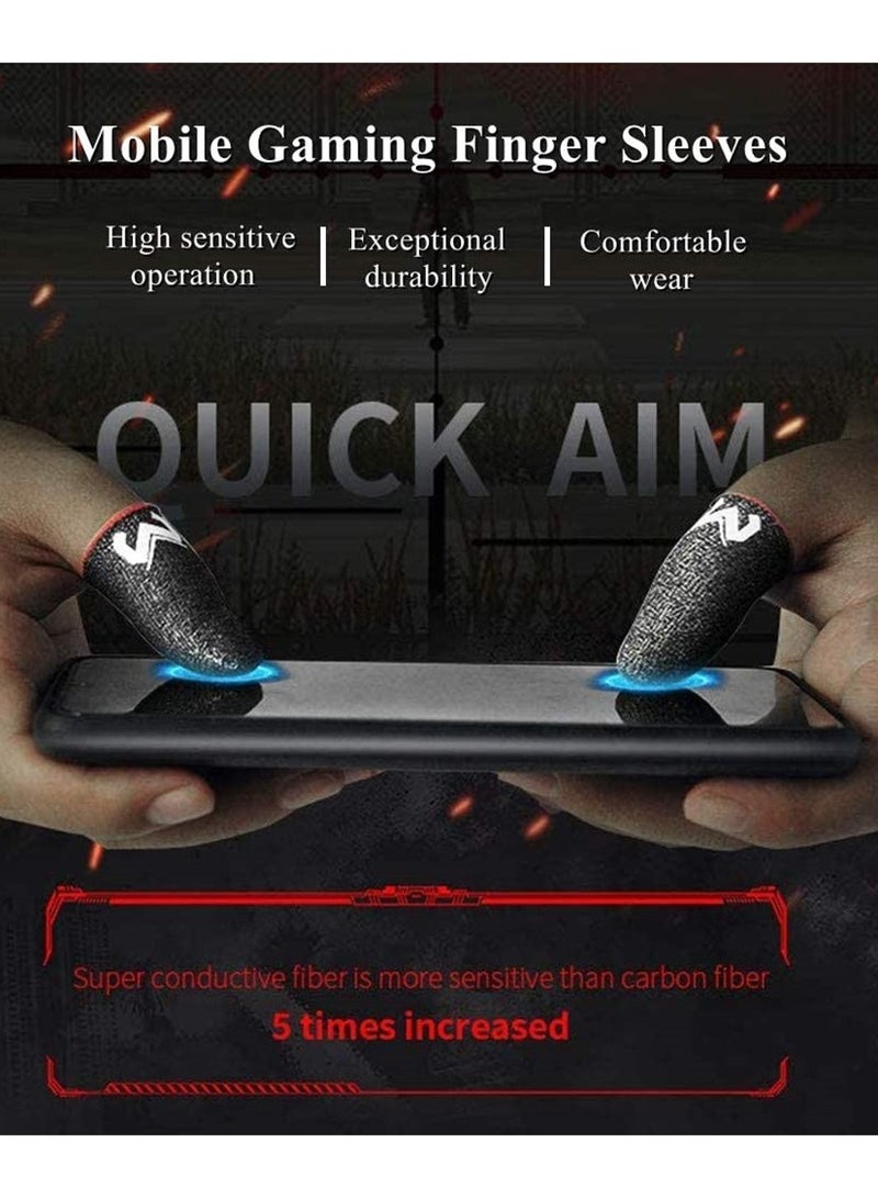 Gaming Finger Sleeves Mobile Controller Sleeve Sets Game Gloves Thumb For League of Legend PUBG Rules Survival(3 Pcs) - Image 2