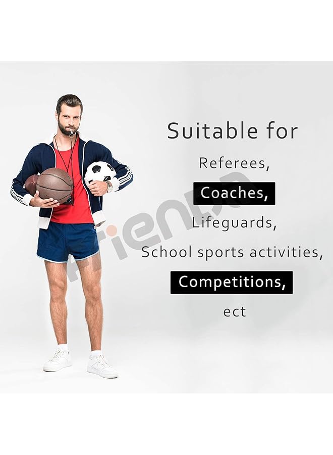 KASTWAVE Emergency Whistle with Keychain Aluminum Emergency Survival Whistle Camping Signal Whistles for Hiking Hunting Outdoors Sports Loud Sound Random Color 7 Pcs - Image 4